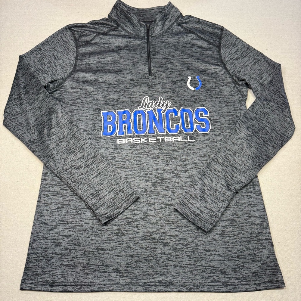 Badger Sport - Gray & Black Lady Broncos Basketball Pullover - Size XL - Picture 4 of 16